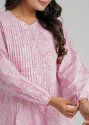 Block Printed Cotton Short Top