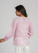 Block Printed Cotton Short Top