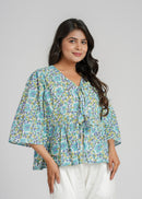 Block Printed Cotton Short Top