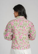 Women’s Cotton Block Printed Short Top