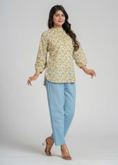 Block Printed Short Kurti
