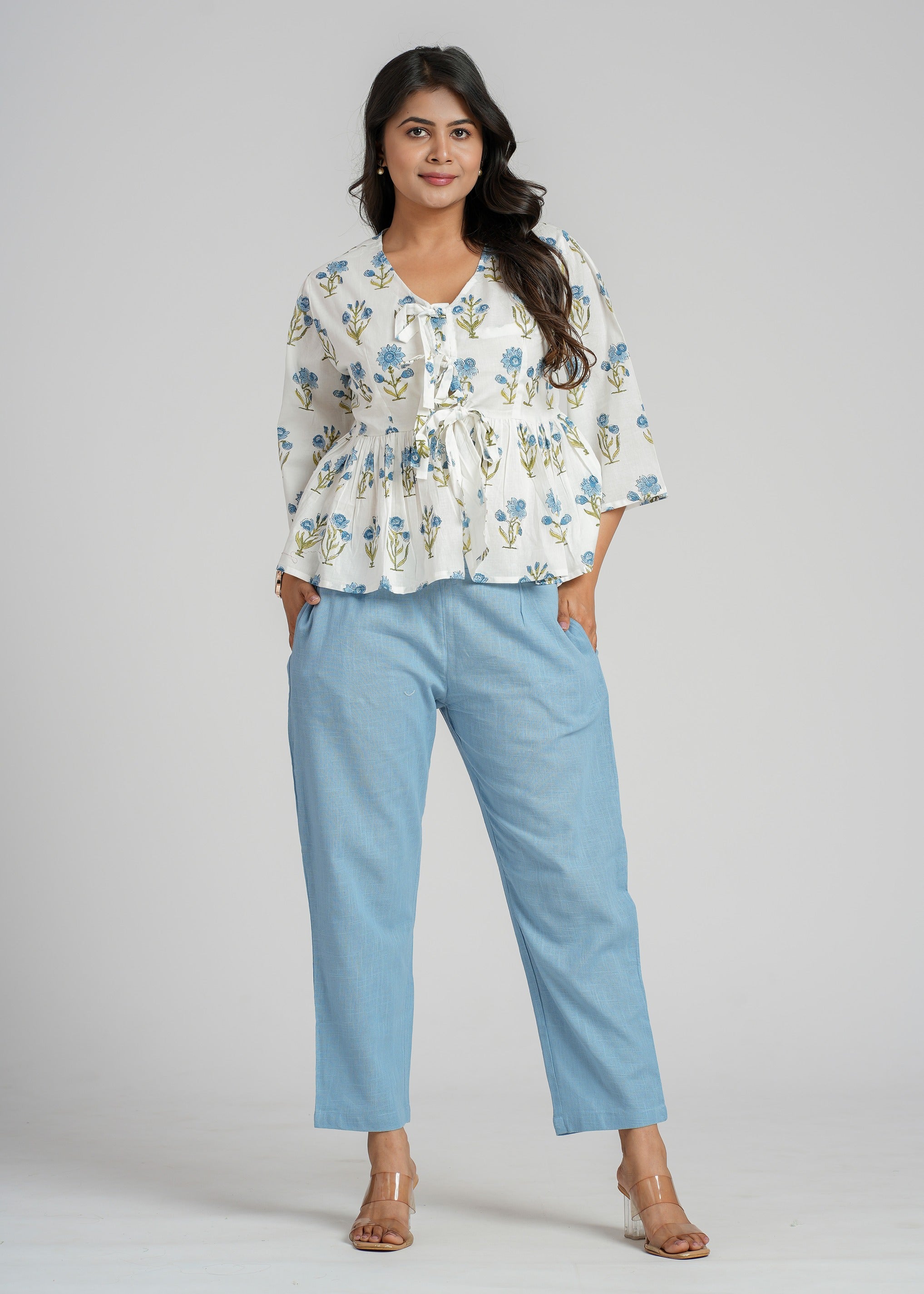 Emmeline Block Printed Short Top