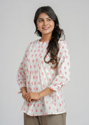 Block Printed Cotton Short Top