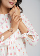 Block Printed Cotton Short Top