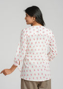 Block Printed Cotton Short Top