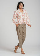 Women’s Cotton Block Printed Short Top