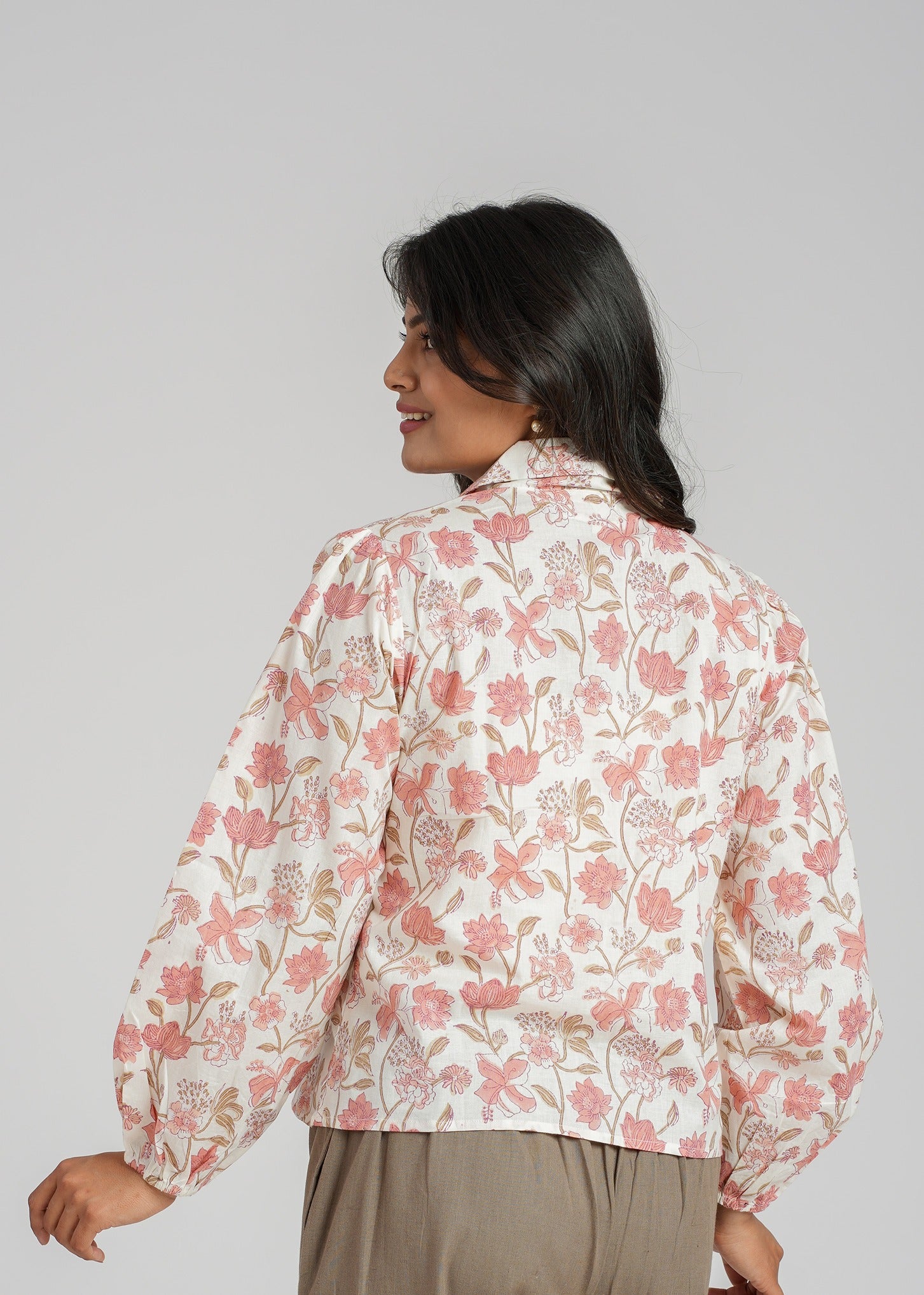 Women’s Cotton Block Printed Short Top
