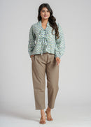 Women’s Cotton Block Printed Short Top