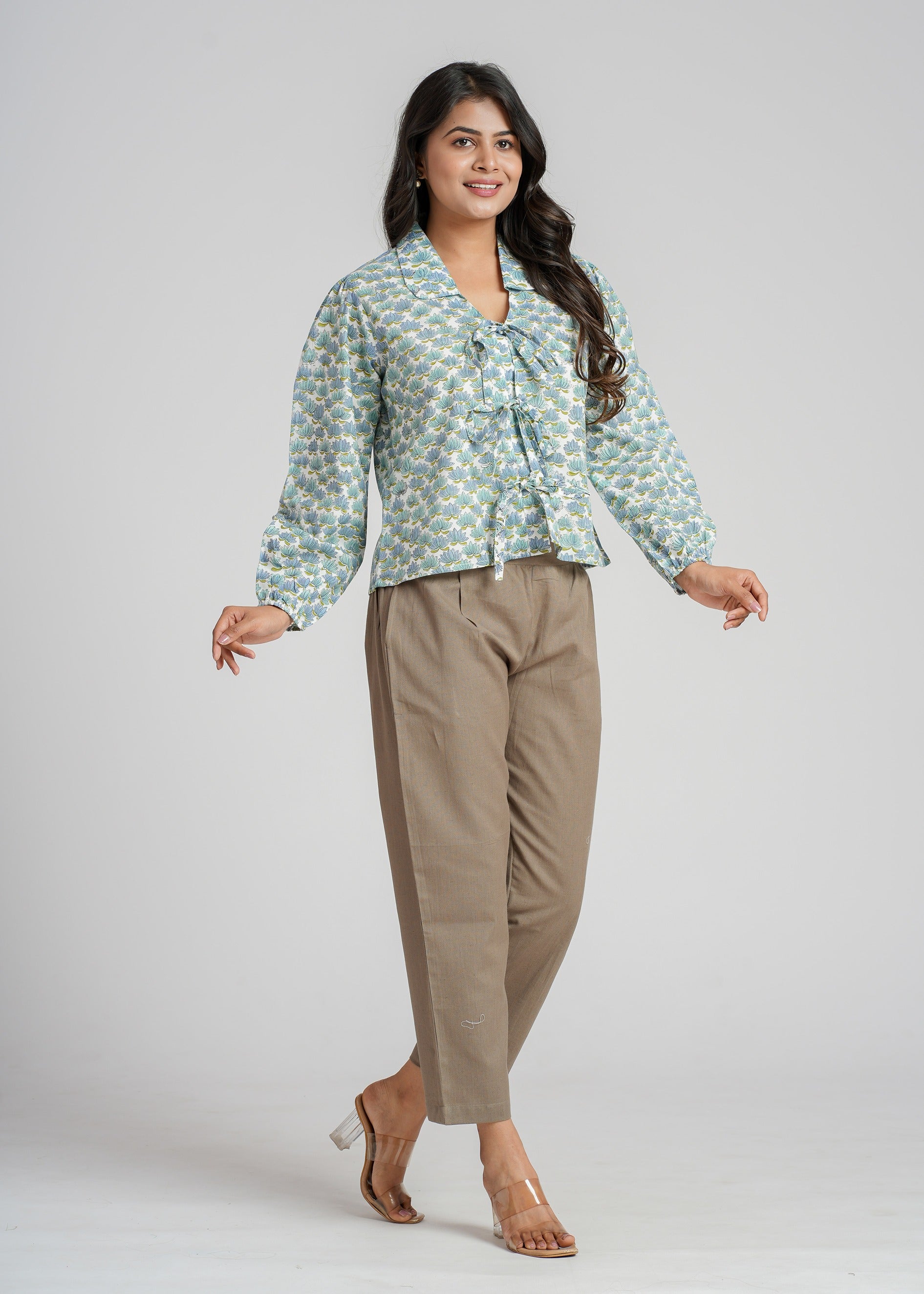 Women’s Cotton Block Printed Short Top