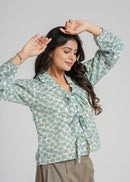 Women’s Cotton Block Printed Short Top
