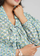 Women’s Cotton Block Printed Short Top