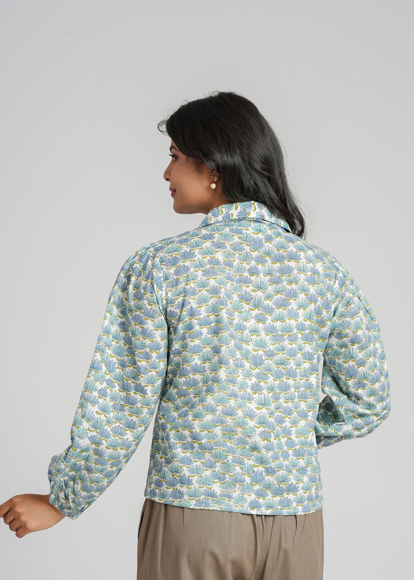 Women’s Cotton Block Printed Short Top