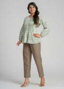 Block Printed Cotton Short Top