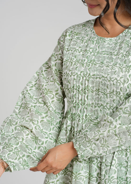 Block Printed Cotton Short Top