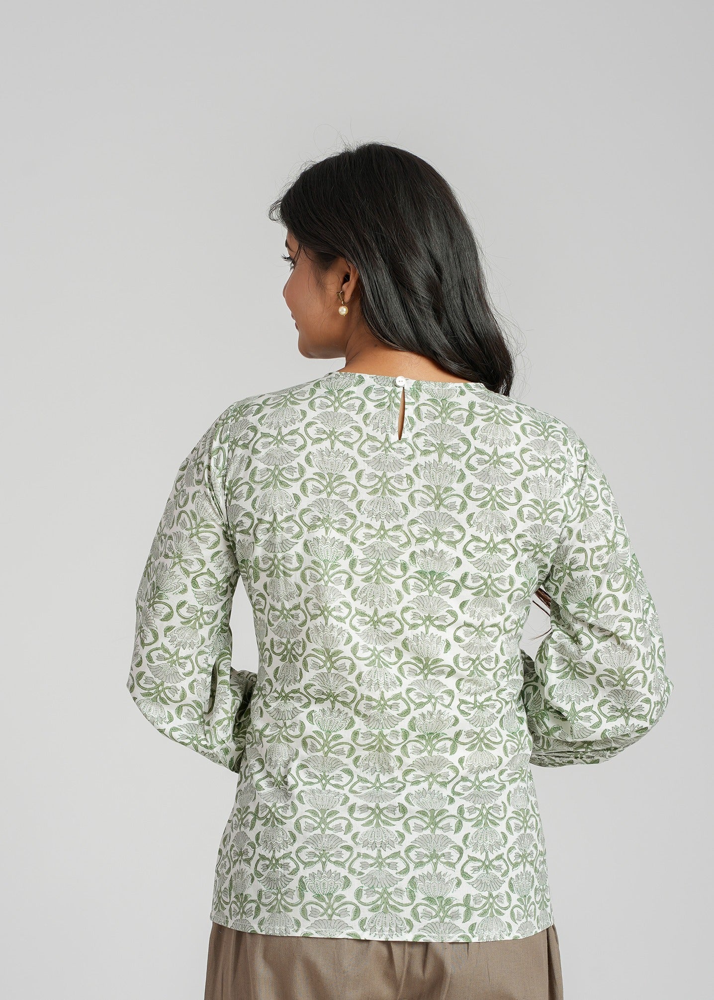 Lydia Block Printed Short Top