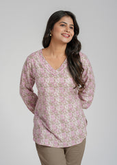 Block Printed Short kurti