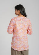 Block Printed Cotton Short Kurti