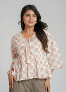 Block Printed Cotton Short Top