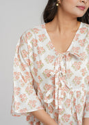 Block Printed Cotton Short Top