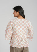 Block Printed Cotton Short Top