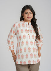 Block Printed Short kurti