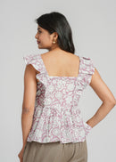 Block Printed Cotton Short Top