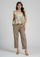 Block Printed Cotton Short Top