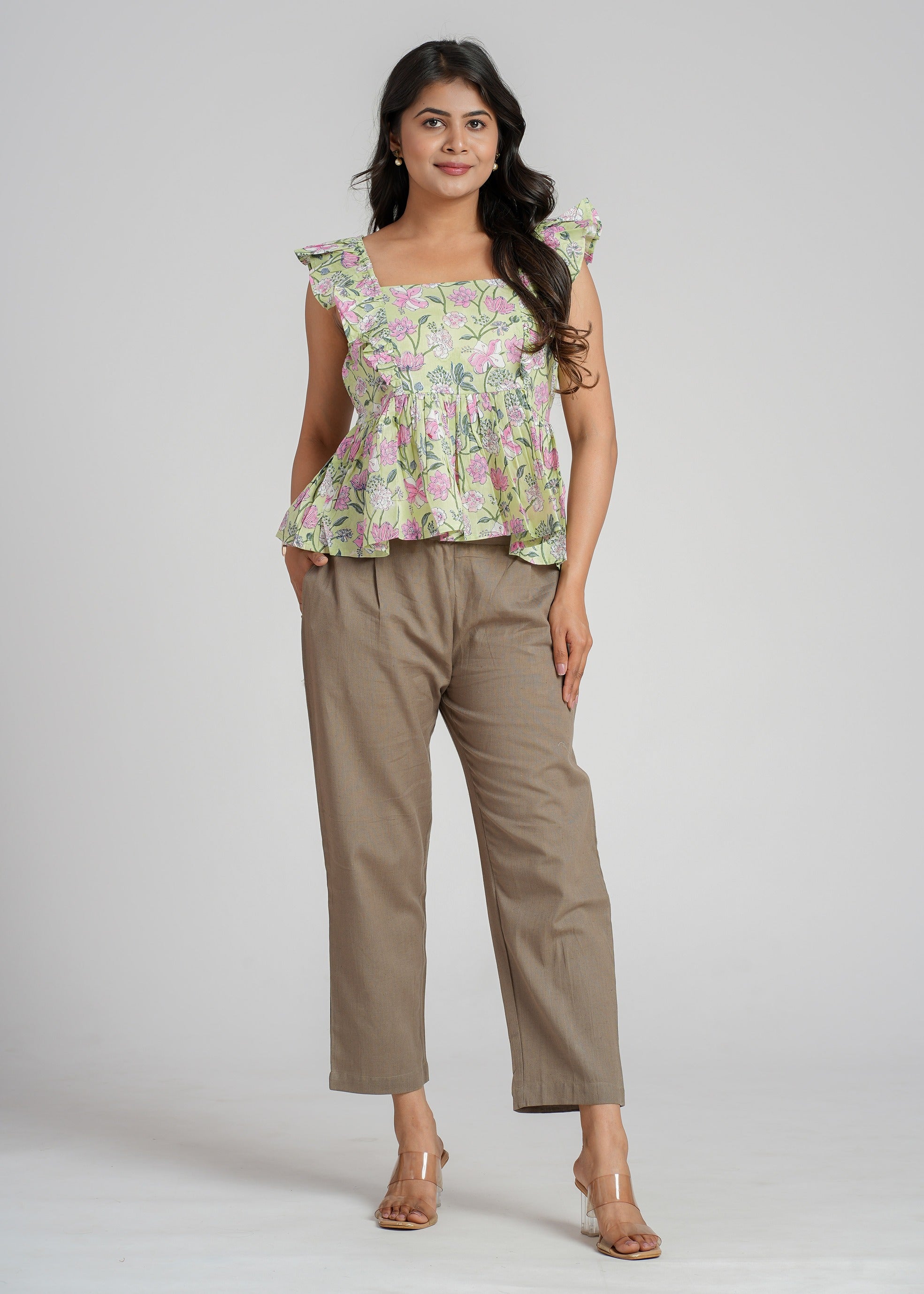 Block Printed Cotton Short Top