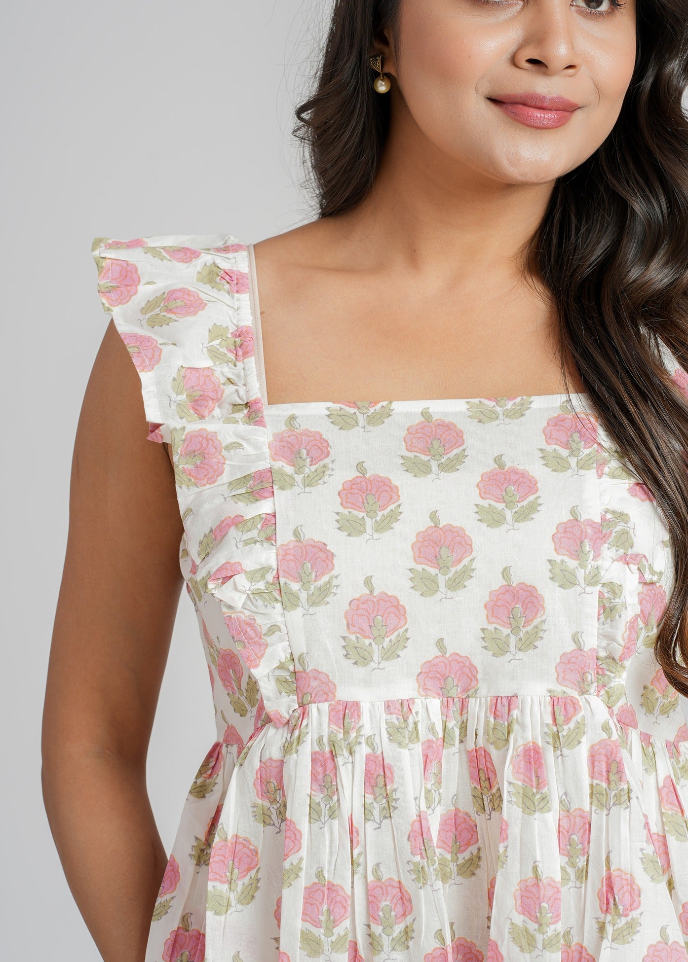 Daisy Meadow Peplum Short Top