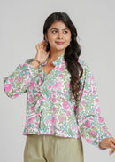 Women’s Cotton Block Printed Short Top