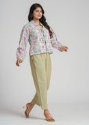 Women’s Cotton Block Printed Short Top