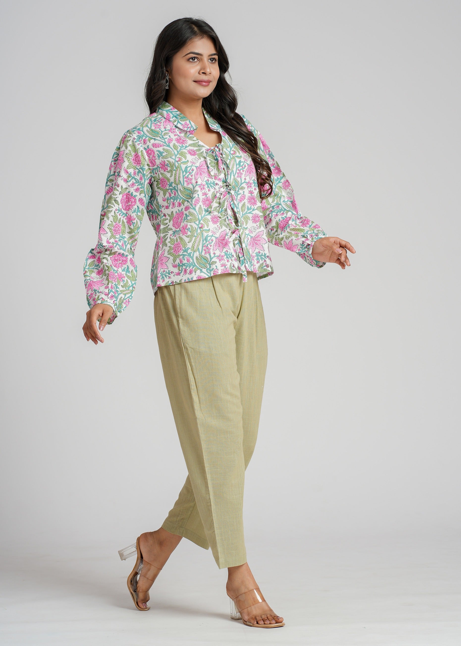Women’s Cotton Block Printed Short Top