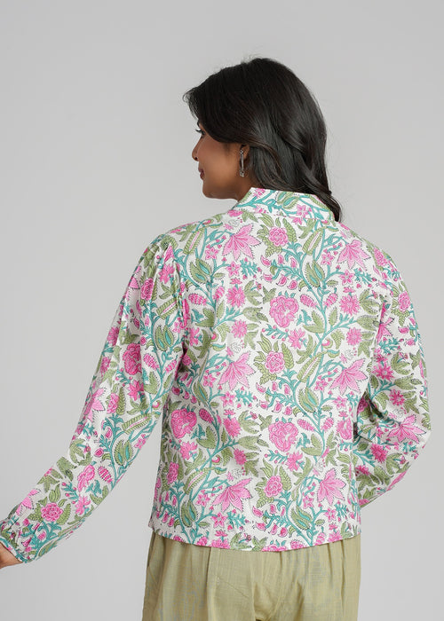 Women’s Cotton Block Printed Short Top