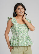 Block Printed Cotton Short Top