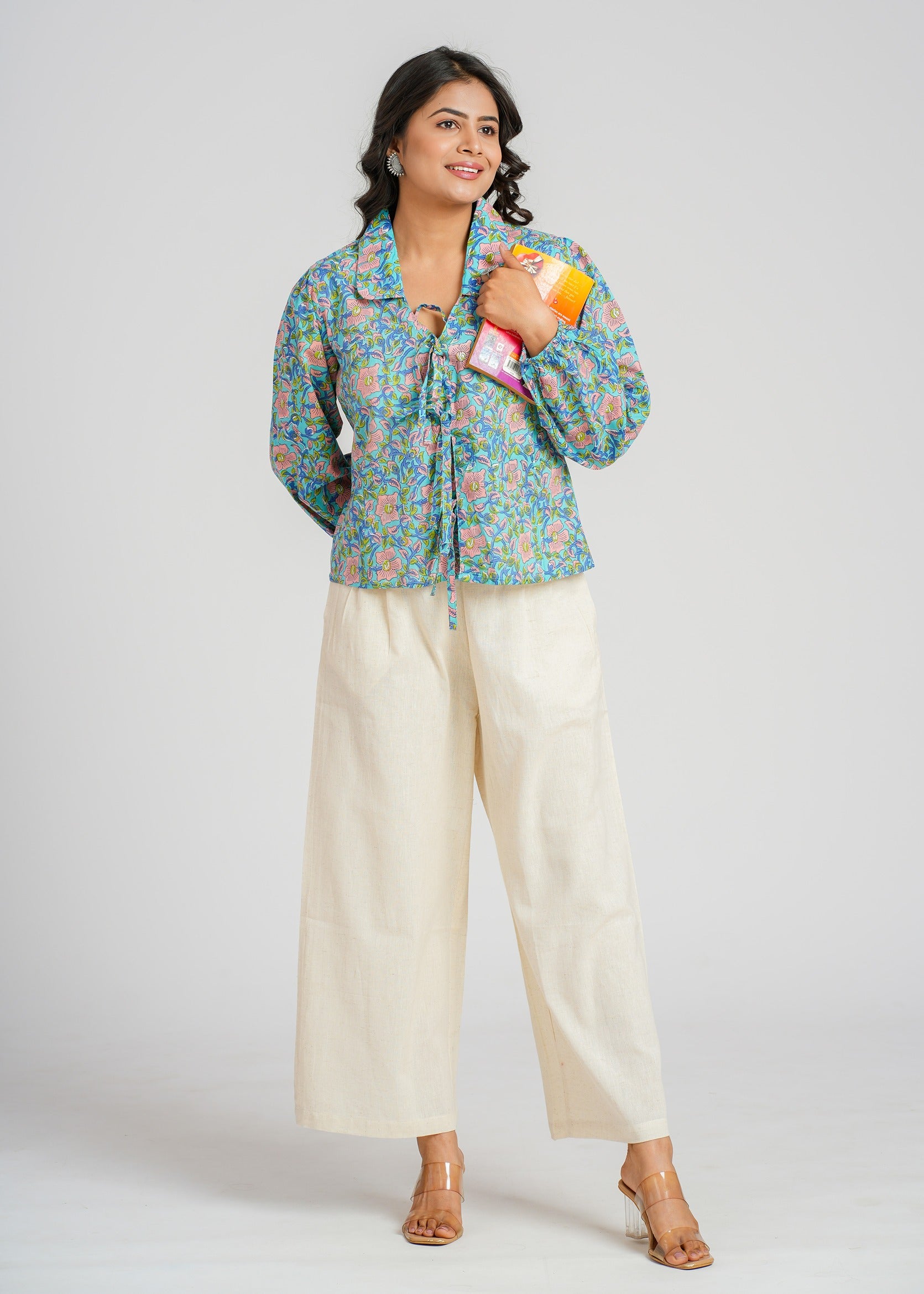Women’s Cotton Block Printed Short Top