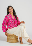 Women’s Cotton Block Printed Short Top