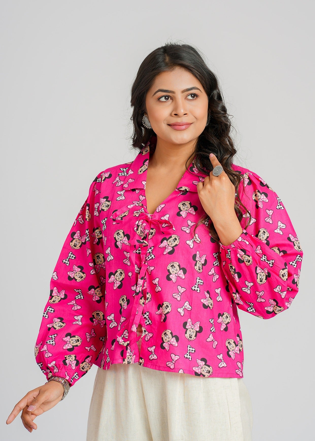 Women’s Cotton Block Printed Short Top