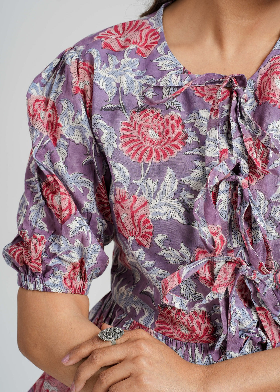 Block Printed Cotton Short Top