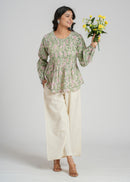 Block Printed Cotton Short Top