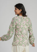 Block Printed Cotton Short Top