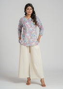 Block Printed Cotton Short Kurti