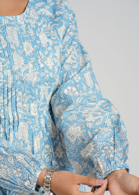 Nora Block Printed Short Top - Pre-Order