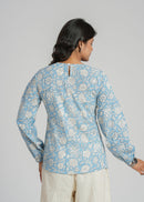 Block Printed Cotton Short Top