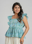 Block Printed Cotton Short Top