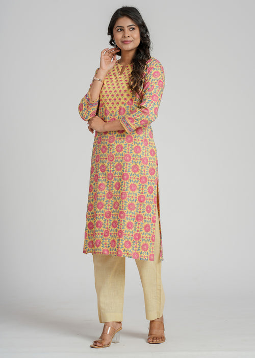 Utsav Cotton Block Printed Kurta