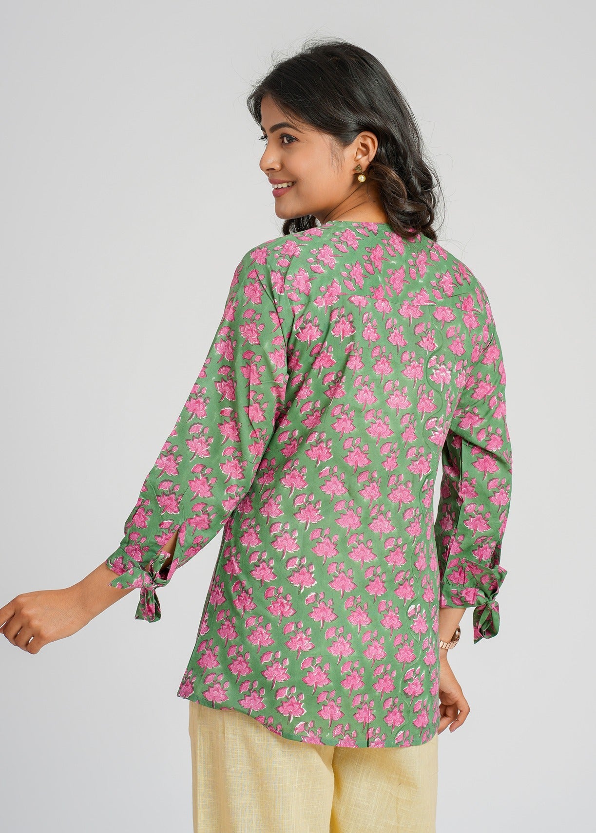 Block Printed Cotton Short Top