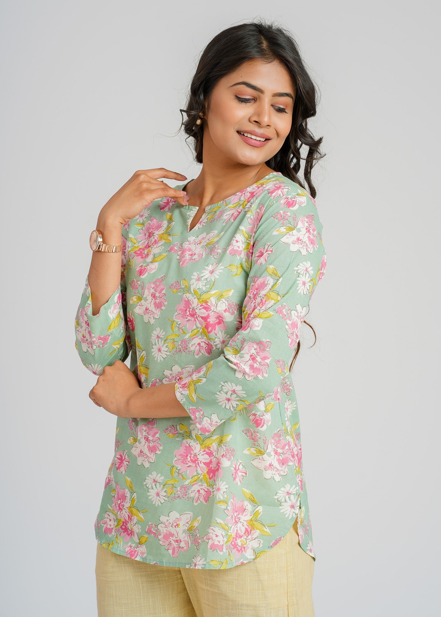 Printed Short Kurti