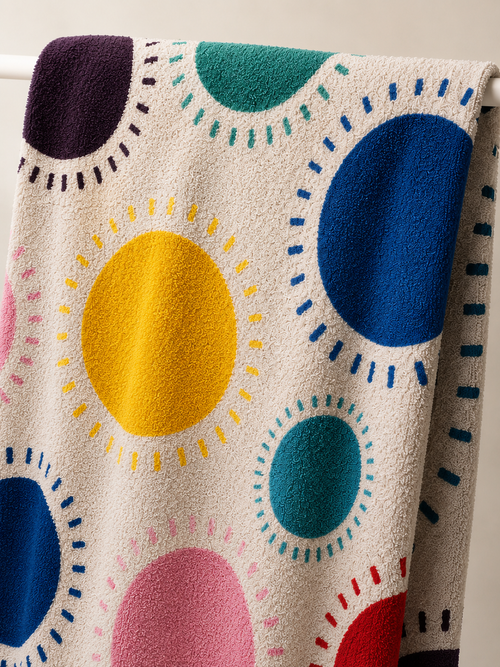 Sun Block Print Terry Towel