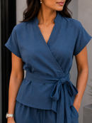 Serenity Double Gauze Wrap Co-ord Set