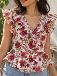 Isla Bloom Ruffle Short Top